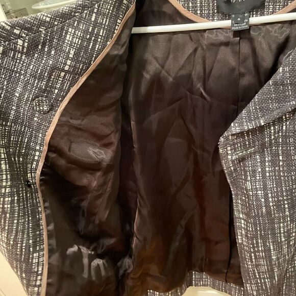 J. Crew Blazer Womens 4 Collection Gray Double Breasted Beaded Dark Academia - Picture 10 of 10